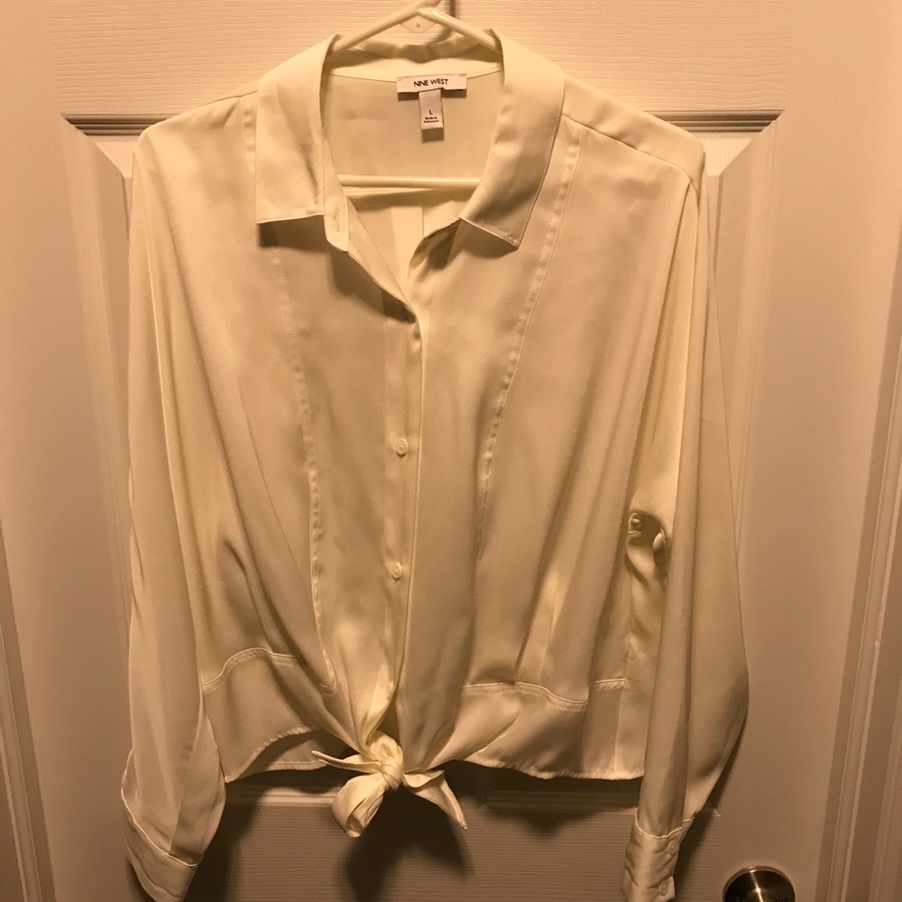 Nine West Winter White Blouse